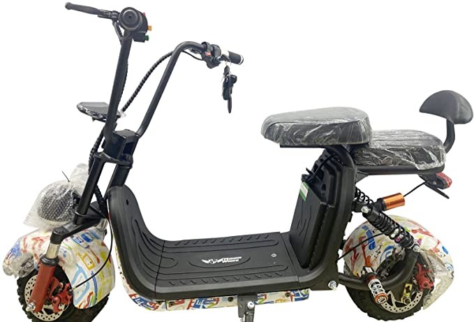 Rohan Wings Mini Harley offroad Scooter 2022 48V 12AH 1000W lithum battery bluetooth speaker version