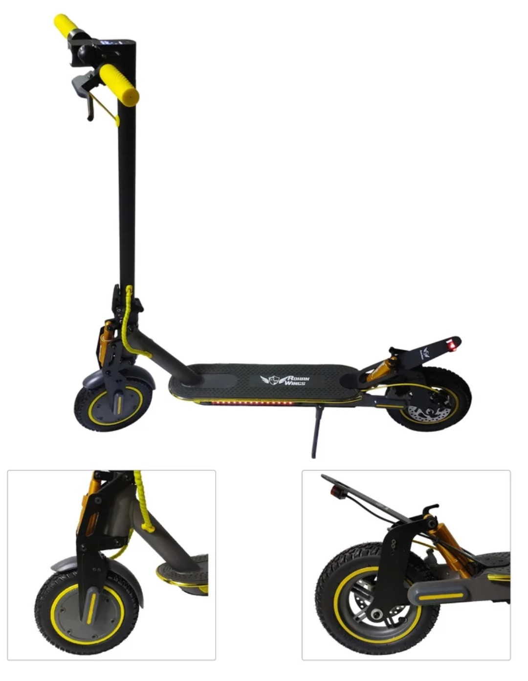 RW ELECTRIC SCOOTER M365 Pro 3 36V 8AH 350W FOLDABLE WITH 10INCH SolidTIRE BLACK
